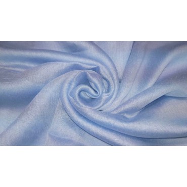 Silk Tassle scarf Sky Blue (Sky Blue Border)