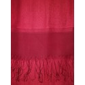 Silk Tassle scarf Red (Red Border)