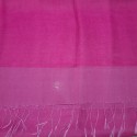 Silk Tassle scarf Fuchsia (Pink Border)
