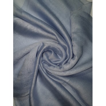 Silk Tassle scarf Light Blue