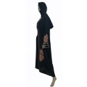  Floral Embroidery Abaya (Black)