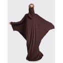 Farasha Batwing with Niqab - Chocolate