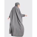 Jilbab (1 Piece) - Light Grey