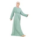 Cuff Plain Abaya Mint