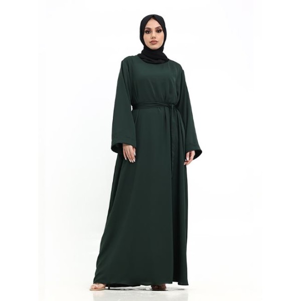 Cuff Plain Abaya Green