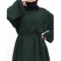 Cuff Plain Abaya Green