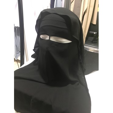 Niqab (Gold Turkey) - Black