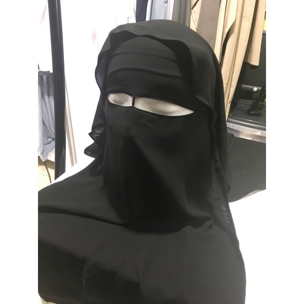 Niqab (Gold Turkey) - Black