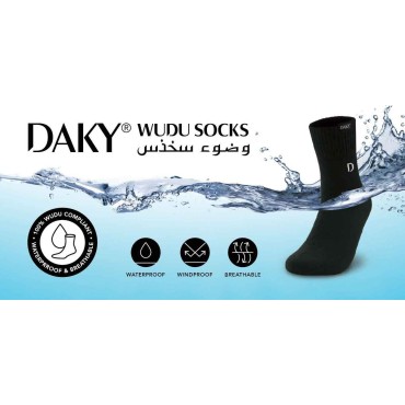 Daky -  Black Waterproof Wudu Sock