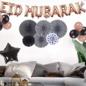 Rose Gold & Black 40pc EID MUBARAK Decoration set