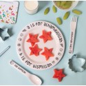 A is for Alhamdulillah - 3pc Melamine Plate Set