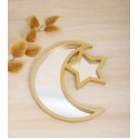 Moon and Star Shiny Platter Decoration