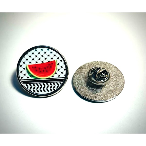 Melon Keffiyeh Flag Lapel/Badge