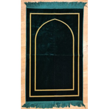 Plain Golden Arch Pattern Prayer Mat